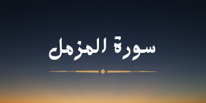 سورة  المزمل - لشيخ محمد صديق المنشاوي